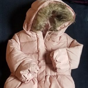 BabyGap Girls 3T Pink Hooded Puffer Jacket Unworn